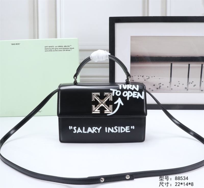 Off White Top Handle Bags